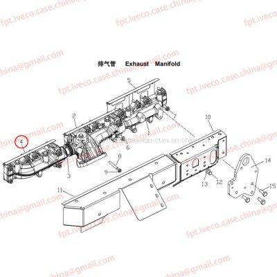 MAN D0836 Exhaust elbow ZYL 5-6 08102-0253