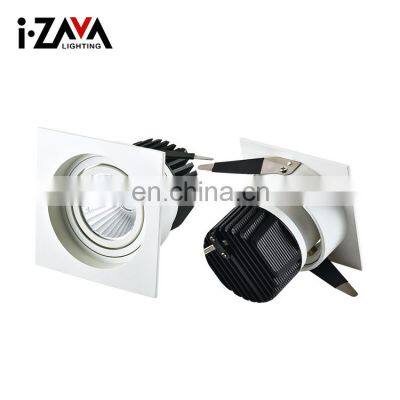 Good Quality Anti-glare Hotel Home Shop Decoration Aluminum IP20 10W 12W COB Recessed LED Spotlight