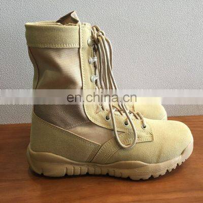 High quality Outdoor Waterproof Rubber Dubai Military leather Boots Tactical Men Desert Army Boots For Men