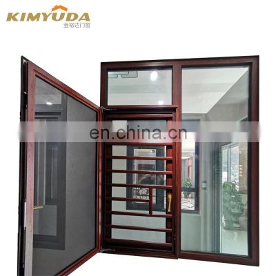 High Quality Glass Panel Aluminium Casement Window Double Glazed Tempered Glass Windows