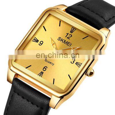 Wrist Watch Supplier SKMEI 1603 Golden Business Watch WaterprooF Luxury Watches