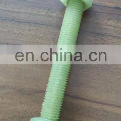 Corrosion Resistance FRP Epoxy Fiberglass Plastic Threaded Rod Screw Bolt and Nut photo-2