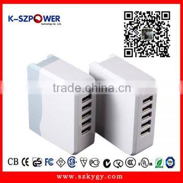 2016 G-series25W K- 054900the latest technology 5 port usb charger type C charger QC 2.0 charger