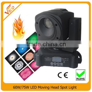 LED Moving Head Spot 60W, Hot sell 60W Led Gobo Moving Lights for Sale