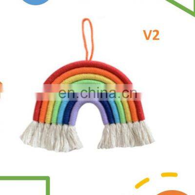 Best Seller Macrame Rainbow Wall Hanging Home Decoration Boho Room Decor Kids Nursery Room Decor photo-4