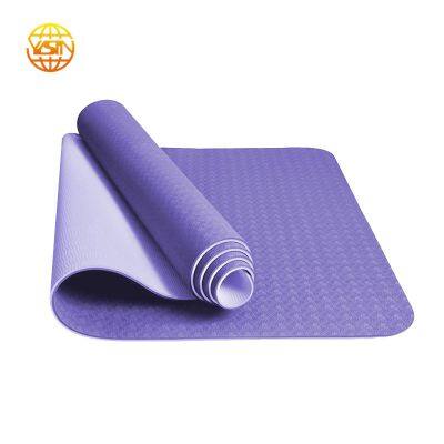 Custom Eco Friendly Non Slip 6mm Tpe Yoga Mat photo-3