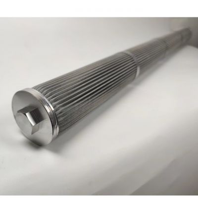 Fully welded structure industrial depth filtration sintered stainless steel filter element RT-036