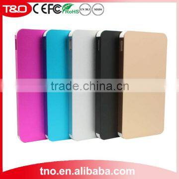 Aluminium 10000mAh power bank external energy charger