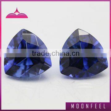 Triangle shape corundum 35# blue corundum