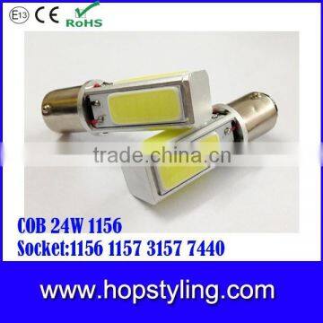 2400 Lumen COB 12v 6W*4 1156 1157 3157 7440,Led turn light brake lihgt, led auto light