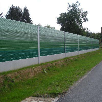 Vallas de barrera acústica microporosa para exteriores comerciales para la reducción del ruido hechas de acrílico y PVC, instalaciones distribuidas