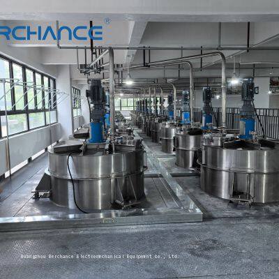 Berchance Variable Speed 10-80 RPM, Suitable for 100-50,000 cP Materials 304/316L Stainless Steel Paint Ink Mixing Tank