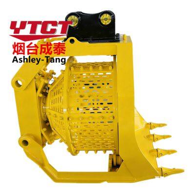 YTCT China Factory 360 Degree Rotary Screening Bucket for Excavator