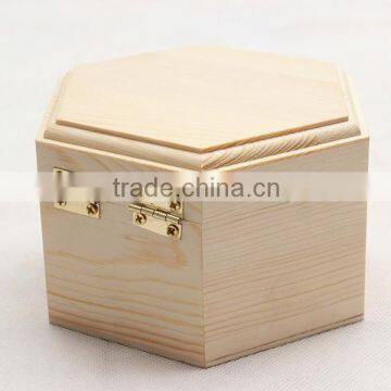 Luxury Box Hexagon Wooden Jewelry Watch Box for Sale photo-3