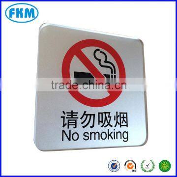 silk-screen no smoking label made