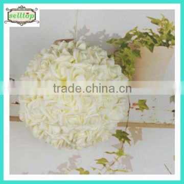 20cm high quality EVA artificial rose balls for wedding decoration