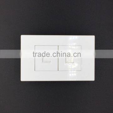 118 series computer wall socket outlet+ telephone socket outlet