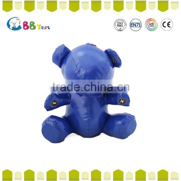 2015 New hot selling factory direct sale toy blue stereo plush soft dolls toys for baby