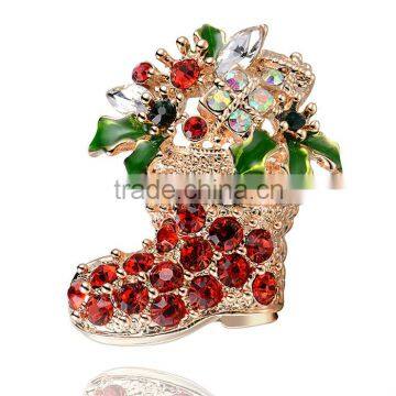 Shoes shape rhinestone pin brooch lot