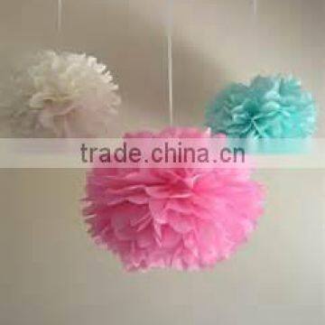 Wedding Party Decoration Hanging Paper Pompoms                        
                                                Quality Choice