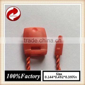 quality string seal tag, hang tag string, garment plastic seal tag/ red string seal tea bag string