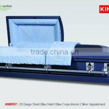 refrigerator coffin KM2057 beauiful metal casket