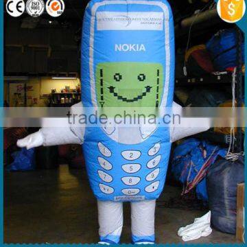 Best Selling Inflatable Walking Cartoon,Phone Inflatable Moving Cartoon,cell phone inflatable cartoon