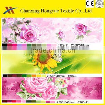 40GSM Poly pongee woven printed fabric for mattress cover/Pongee printed textile fabric