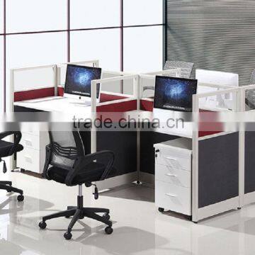 Modern melamine office partition stand cubicle workstation modular(SZ-WST667)