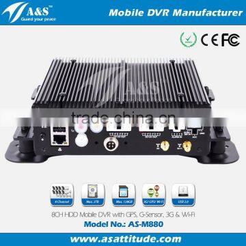 China DVR Manufacturer 8CH Mobile DVR With GPS 3G Wifi