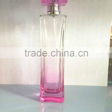 Wholesale hottest new design square glass perfume bottle