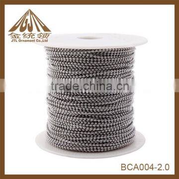 Fashion 2.0mm Stainless Steel Round Ball Chain