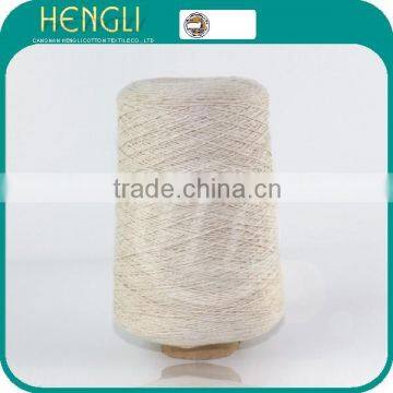 Natural color 100% recycled cotton yarn