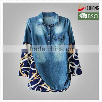 Ladies new design formal guayabera shirt