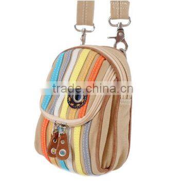 2016 china supplier cute mini satchel canvas waist bag waterproof waist bag portable shoulder waist bag