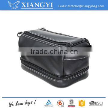 PU PVC Leather waterproof toiletry Bag for travel