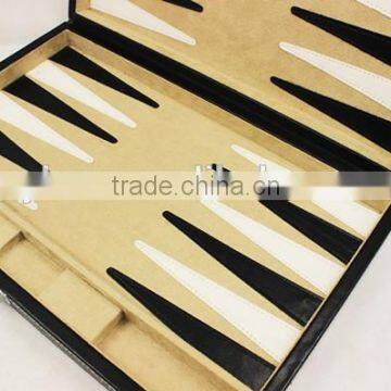 Backgammon and Chess Box pu Leather and Wood photo-3