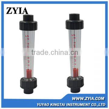 Mini flow 50l/h plastic tube type liquid water rotameter