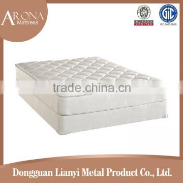 Plush soft cotton fabric bonnell spring mattress/luxury mattress ticking fabric mattress with spring