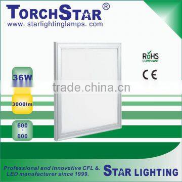 High transmission 36W LED panel lights 3000lm 6500K
