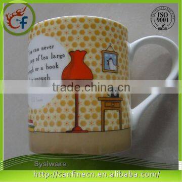 Promotion Gift Vintage Christmas Mug Deer Design Ceramic Mug for Christmas