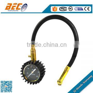 popular type tire brass cover pressure gauge