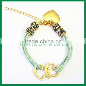 Promotional Gift Fashionable Cotton Cord Custom Luxury Bracelet