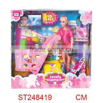 18inch doll with shopping cart ST248419