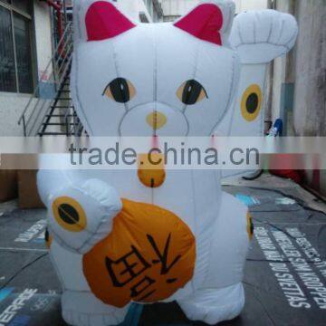cheap Custom Inflatable cat model, advertising inflatable animal cartoon balloon
