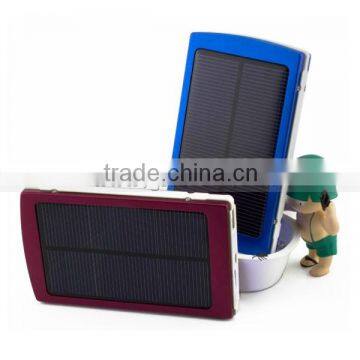 New Arrive 10000mah Solar power mobilephone chargr universal power bank