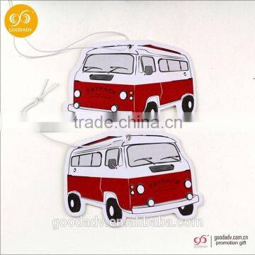 2016 gift set promotional hanging paper car air freshener