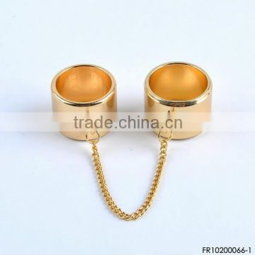 Double Finger Ring Hot sell chain Ring