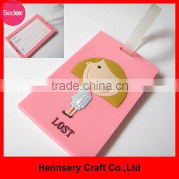 hard pvc printed luggage tags