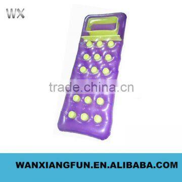 18 pocket lounge , inflatable air water lounge with pillow